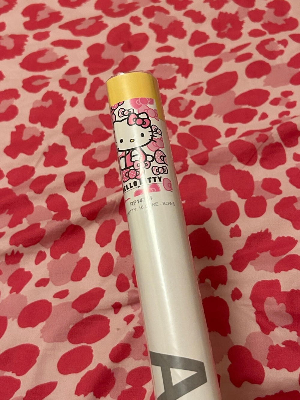 Hello Kitty Pink and Yellow Decorative Poster Roll